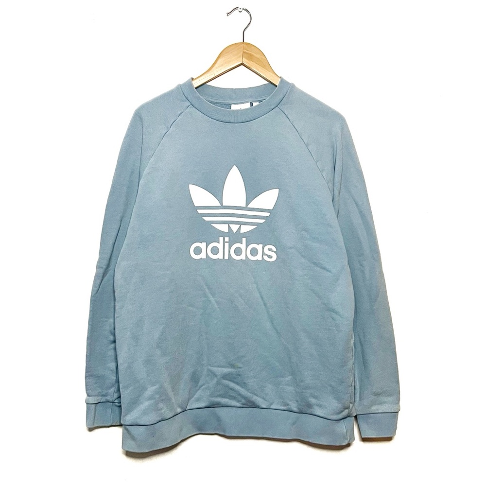 Adidas | Powder Blue Trefoil Sweater